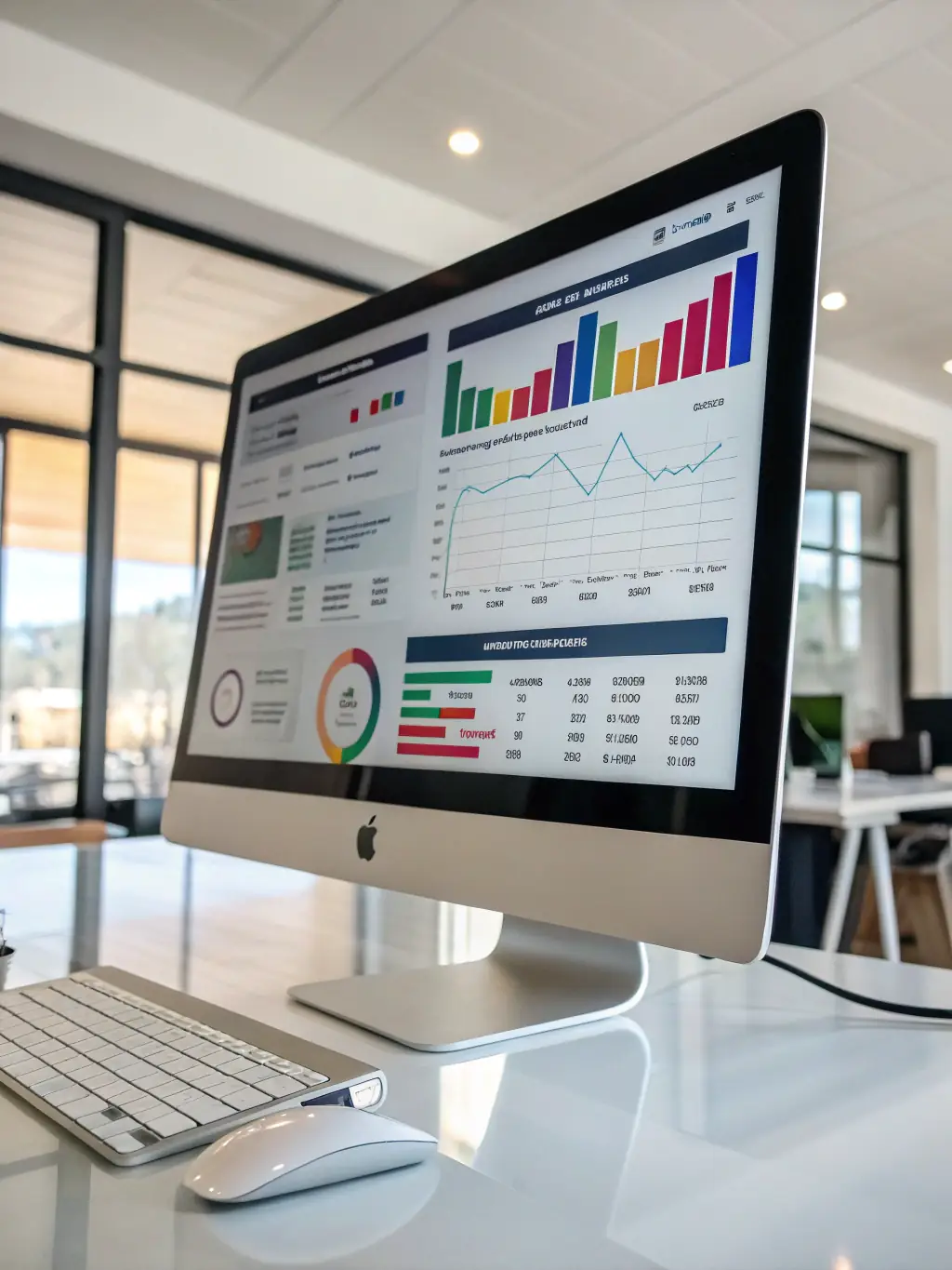 A digital marketing dashboard displaying analytics and campaign results, illustrating Start Digital's Digital Marketing service.